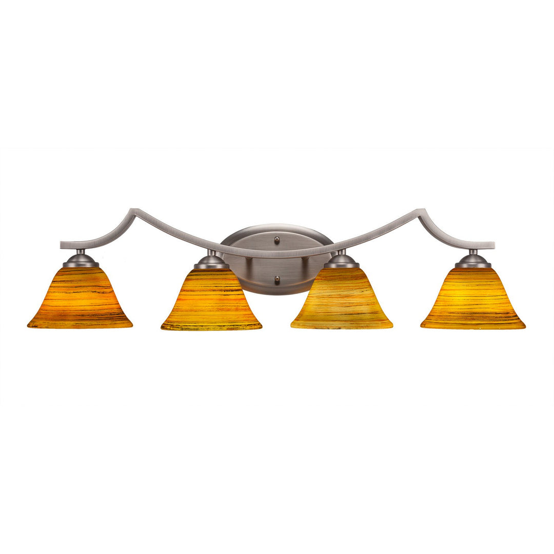 Toltec Zilo 554-gp-454 Bath Vanity Light 33 in. wide - Graphite