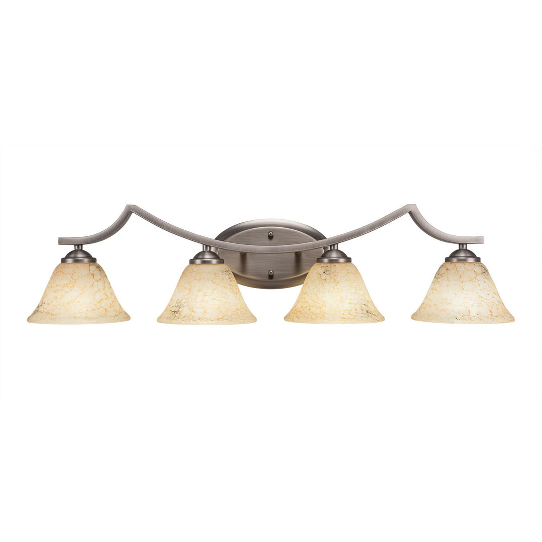 Toltec Zilo 554-gp-508 Bath Vanity Light 33 in. wide - Graphite