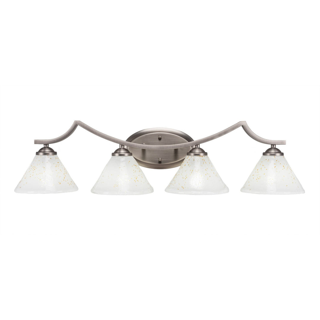 Toltec Zilo 554-gp-7145 Bath Vanity Light 33 in. wide - Graphite