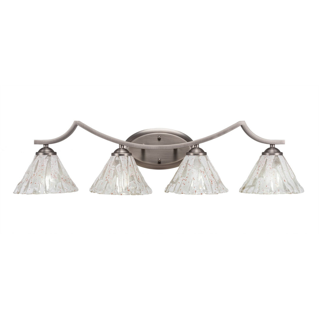Toltec Zilo 554-gp-7195 Bath Vanity Light 33 in. wide - Graphite