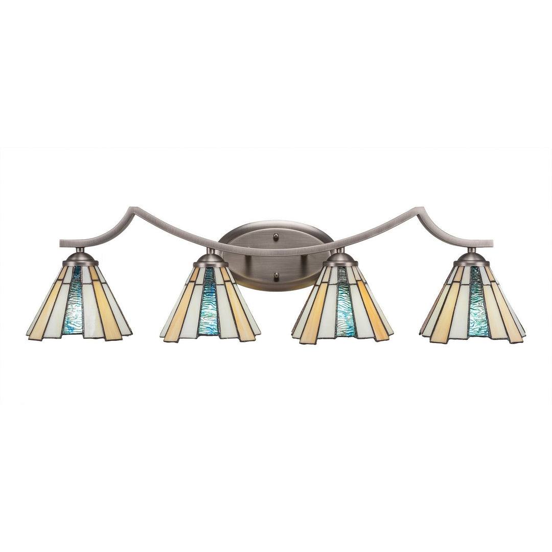Toltec Zilo 554-gp-9325 Bath Vanity Light 33 in. wide - Graphite