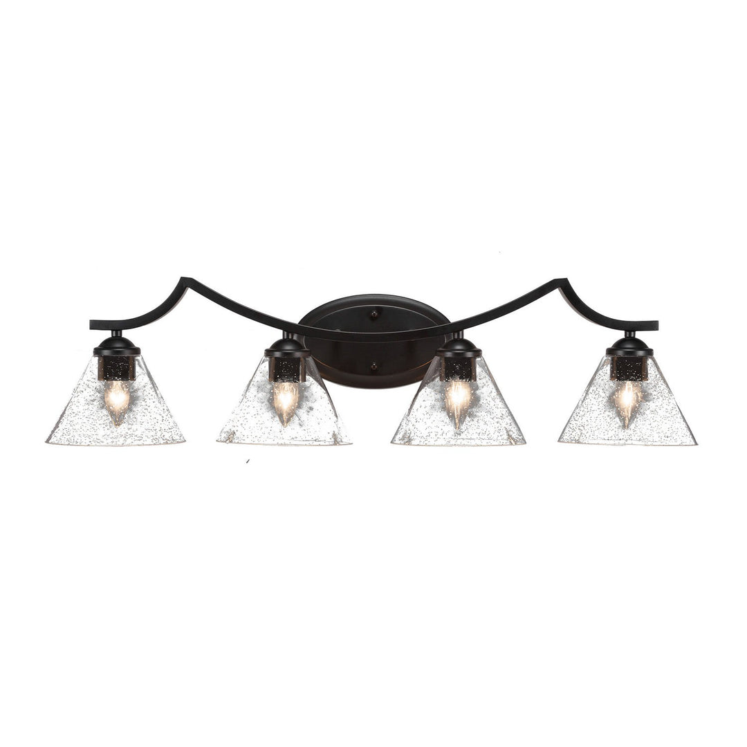 Toltec Zilo 554-mb-310 Bath Vanity Light 30 in. wide - Matte Black