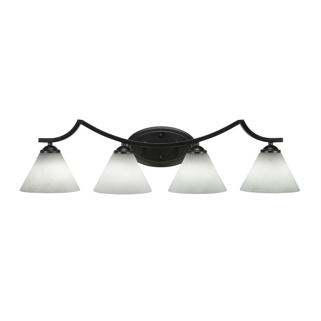 Toltec Zilo 554-mb-312 Bath Vanity Light 33 in. wide - Matte Black