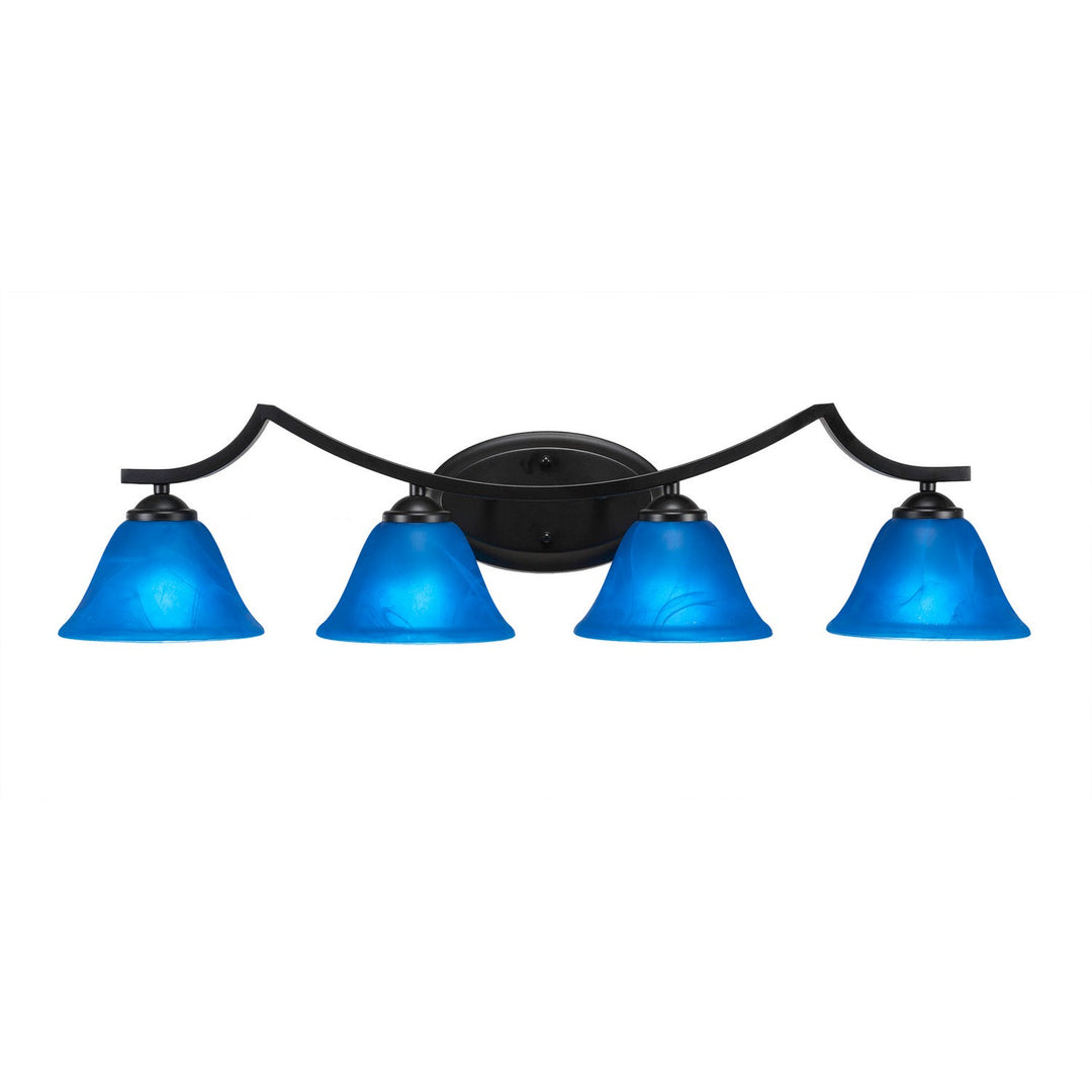 Toltec Zilo 554-mb-4155 Bath Vanity Light 33 in. wide - Matte Black