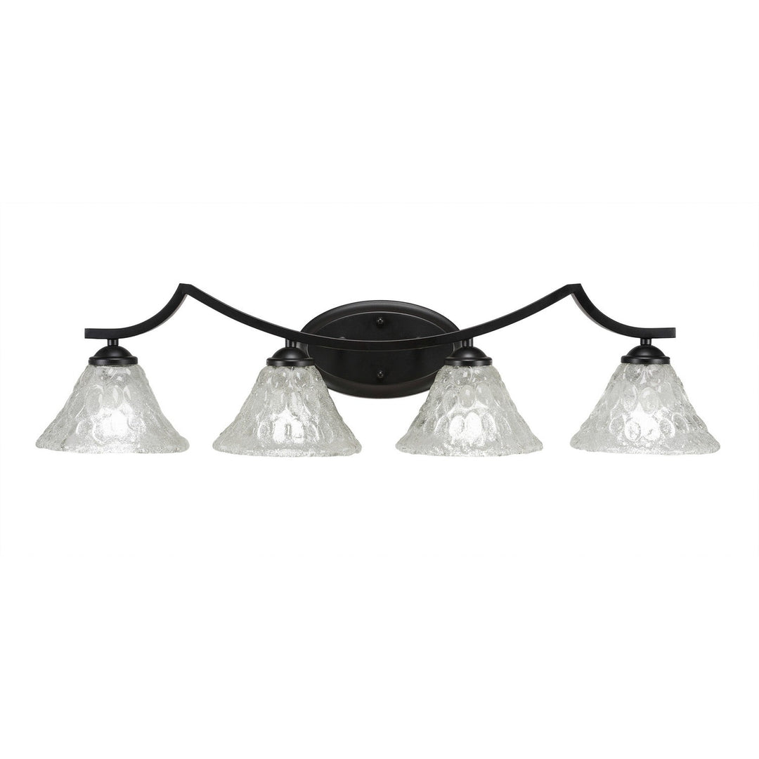 Toltec Zilo 554-mb-451 Bath Vanity Light 34 in. wide - Matte Black