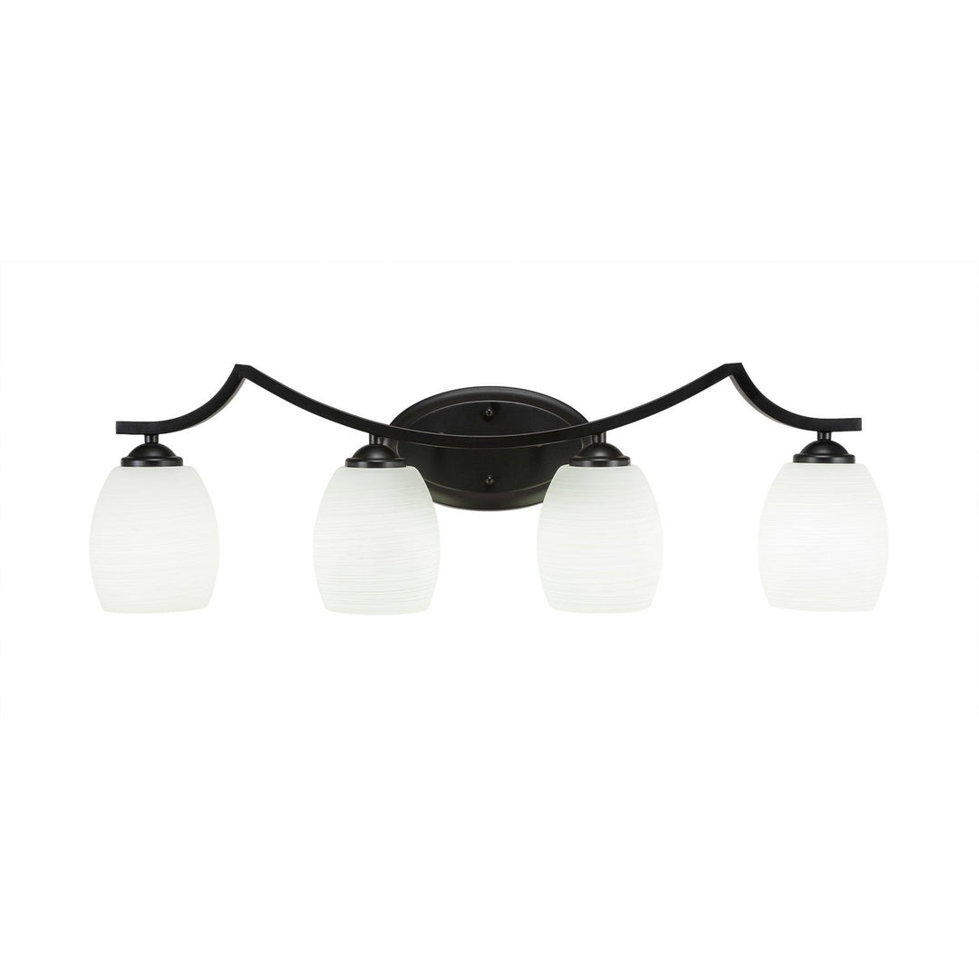 Toltec Zilo 554-mb-615 Bath Vanity Light 31 in. wide - Matte Black
