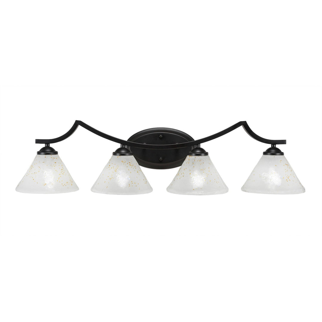 Toltec Zilo 554-mb-7145 Bath Vanity Light 33 in. wide - Matte Black
