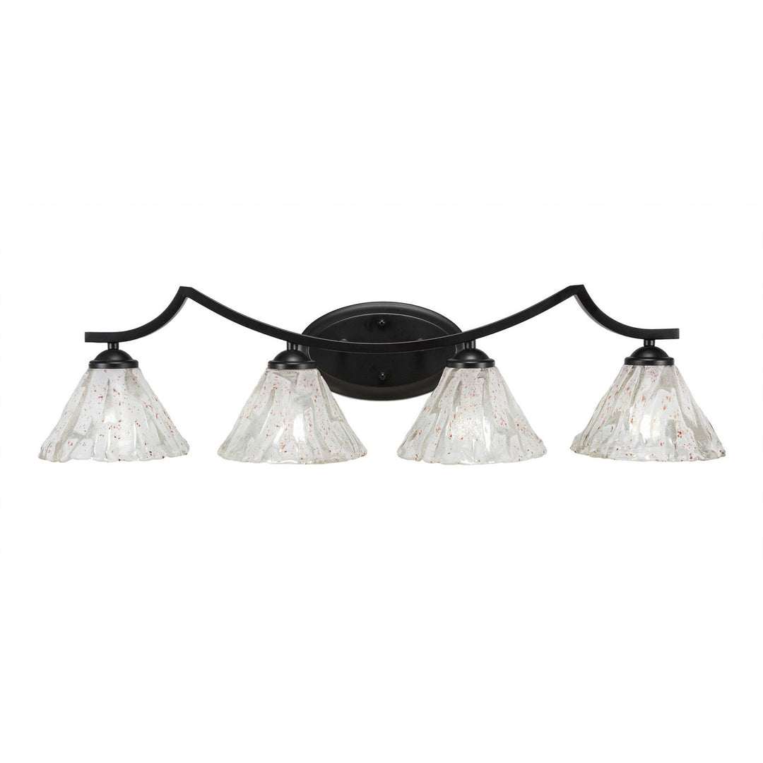 Toltec Zilo 554-mb-7195 Bath Vanity Light 33 in. wide - Matte Black