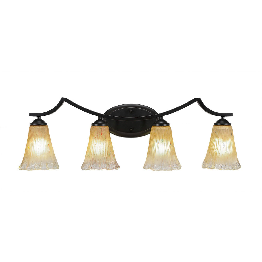 Toltec Zilo 554-mb-720 Bath Vanity Light 32 in. wide - Matte Black