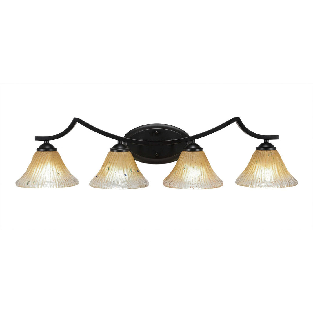 Toltec Zilo 554-mb-750 Bath Vanity Light 33 in. wide - Matte Black