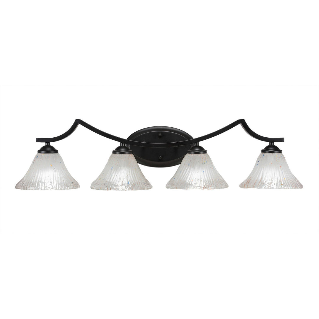 Toltec Zilo 554-mb-751 Bath Vanity Light 33 in. wide - Matte Black