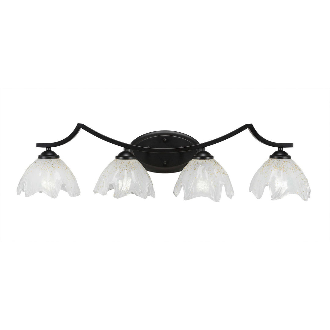 Toltec Zilo 554-mb-755 Bath Vanity Light 33 in. wide - Matte Black