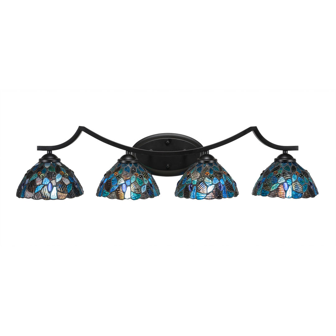 Toltec Zilo 554-mb-9955 Bath Vanity Light 34 in. wide - Matte Black