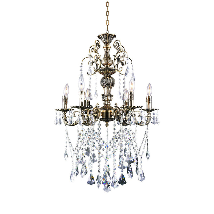 CWI Brass 2011p24ab-6 Chandelier Light - Antique Brass