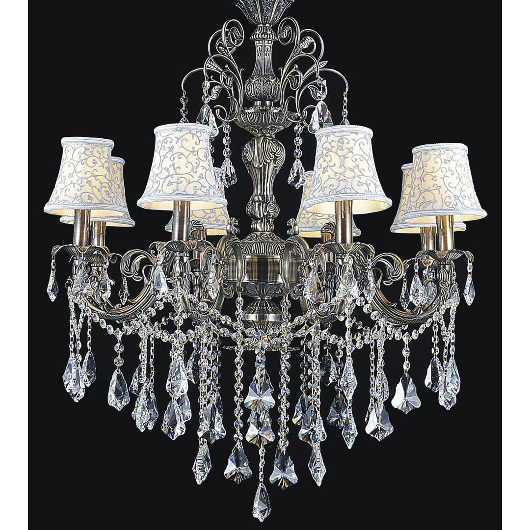 CWI Brass 2011p30ab-8 Chandelier Light - Antique Brass