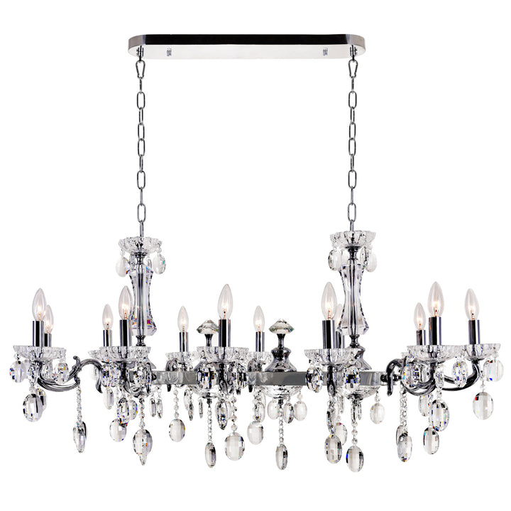 CWI Flawless 2016p46c-12 Chandelier Light - Chrome