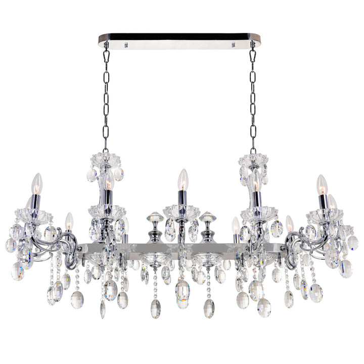 CWI Flawless 2016p46c-12 Chandelier Light - Chrome