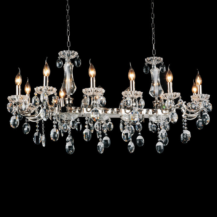 CWI Flawless 2016p46c-12 Chandelier Light - Chrome