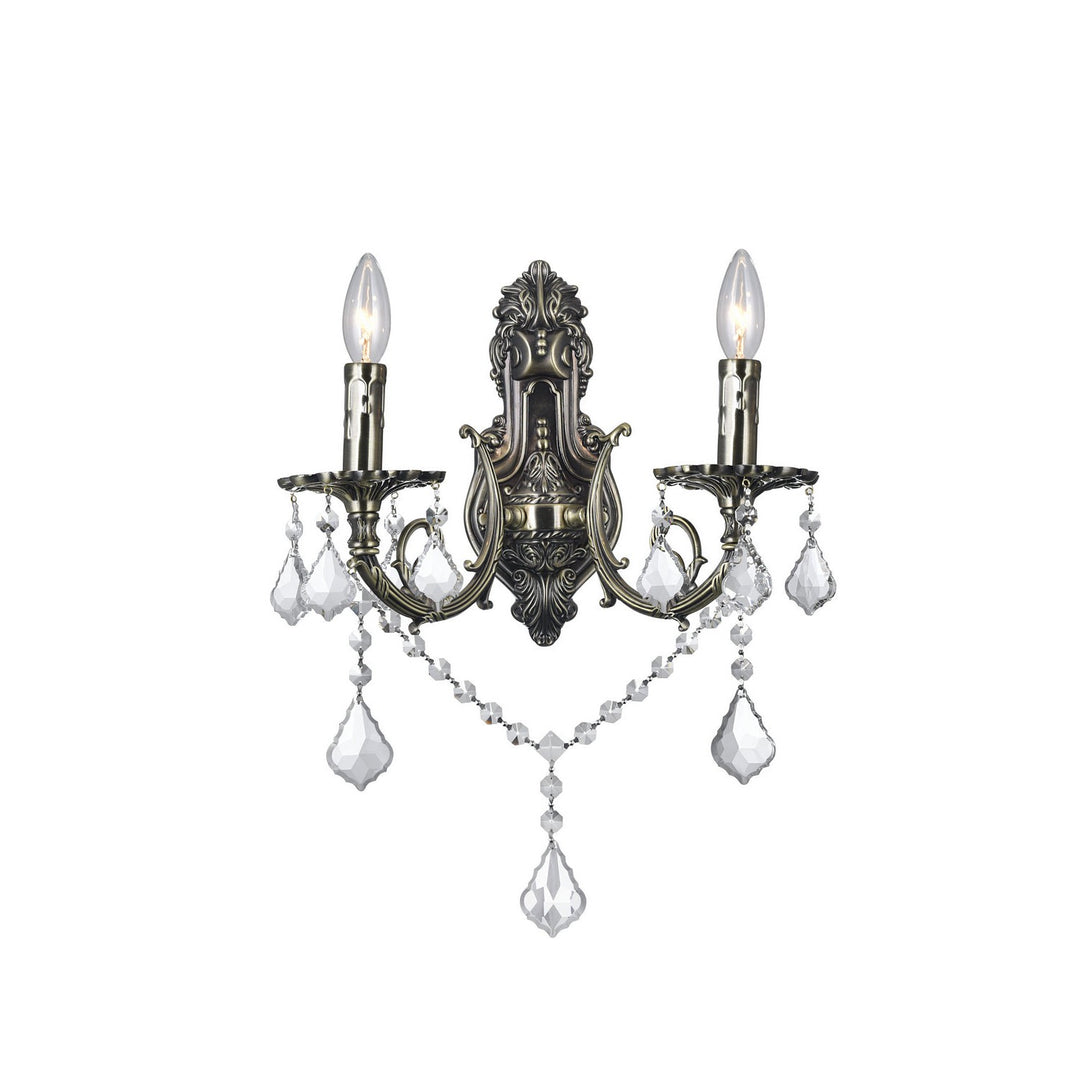 CWI Brass 2022w16ab-2 Wall Sconce Light - Antique Brass