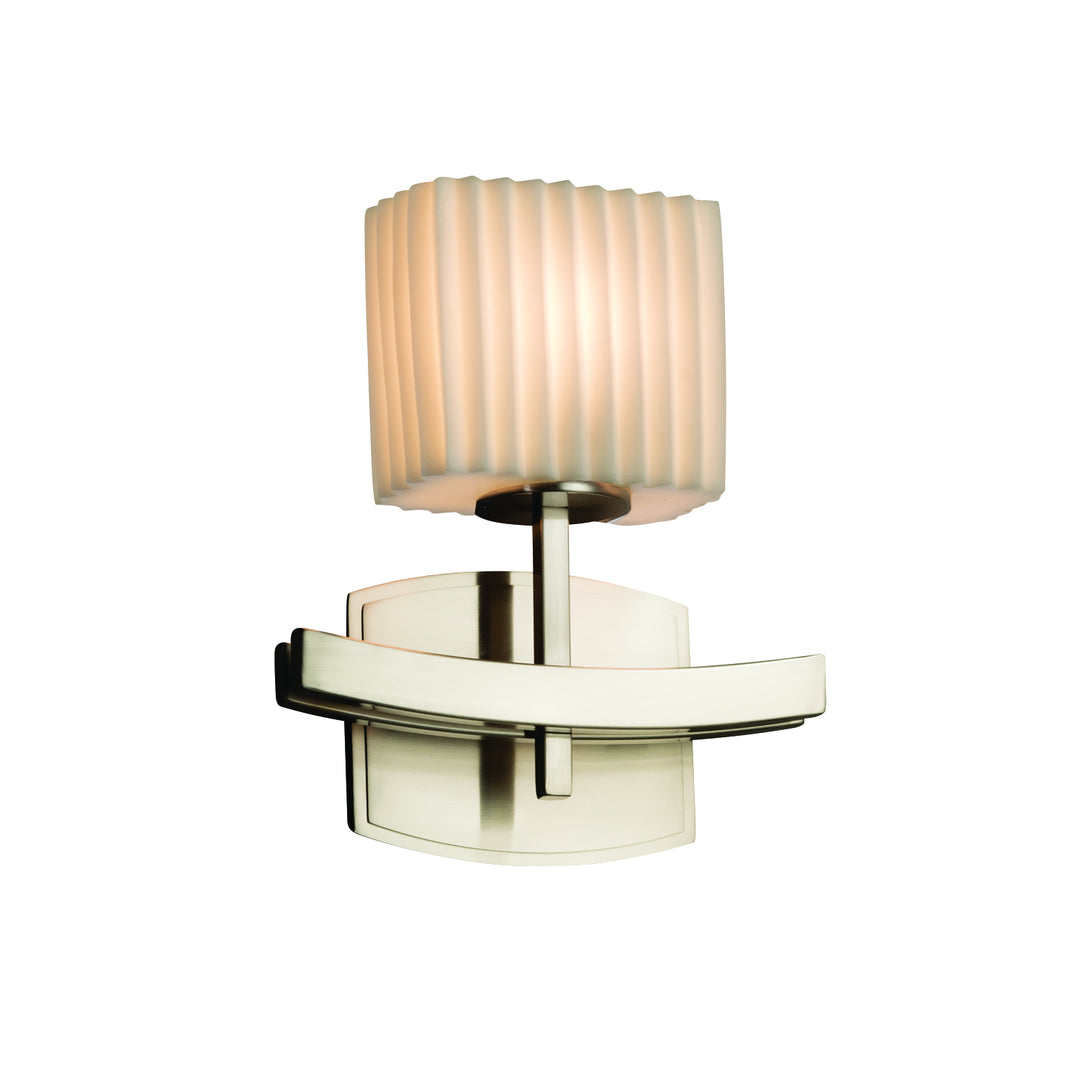 Justice Designs Porcelina PNA-8597-55-PLET-NCKL Wall Light - Brushed Nickel