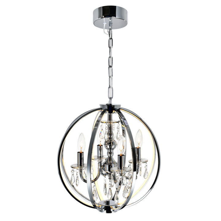 CWI Abia 5025p16c-4 Chandelier Light - Chrome