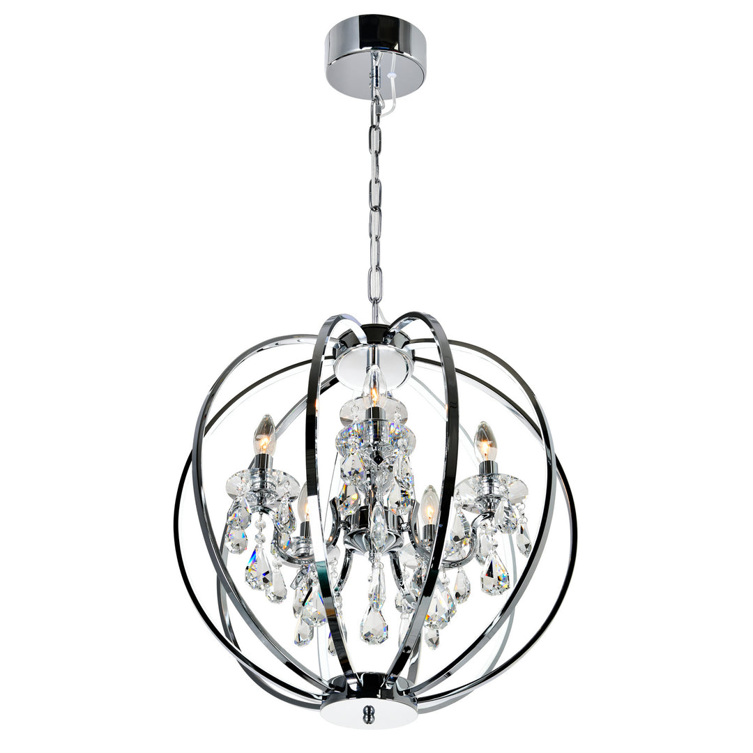 CWI Abia 5025p22c-5 Pendant Light - Chrome