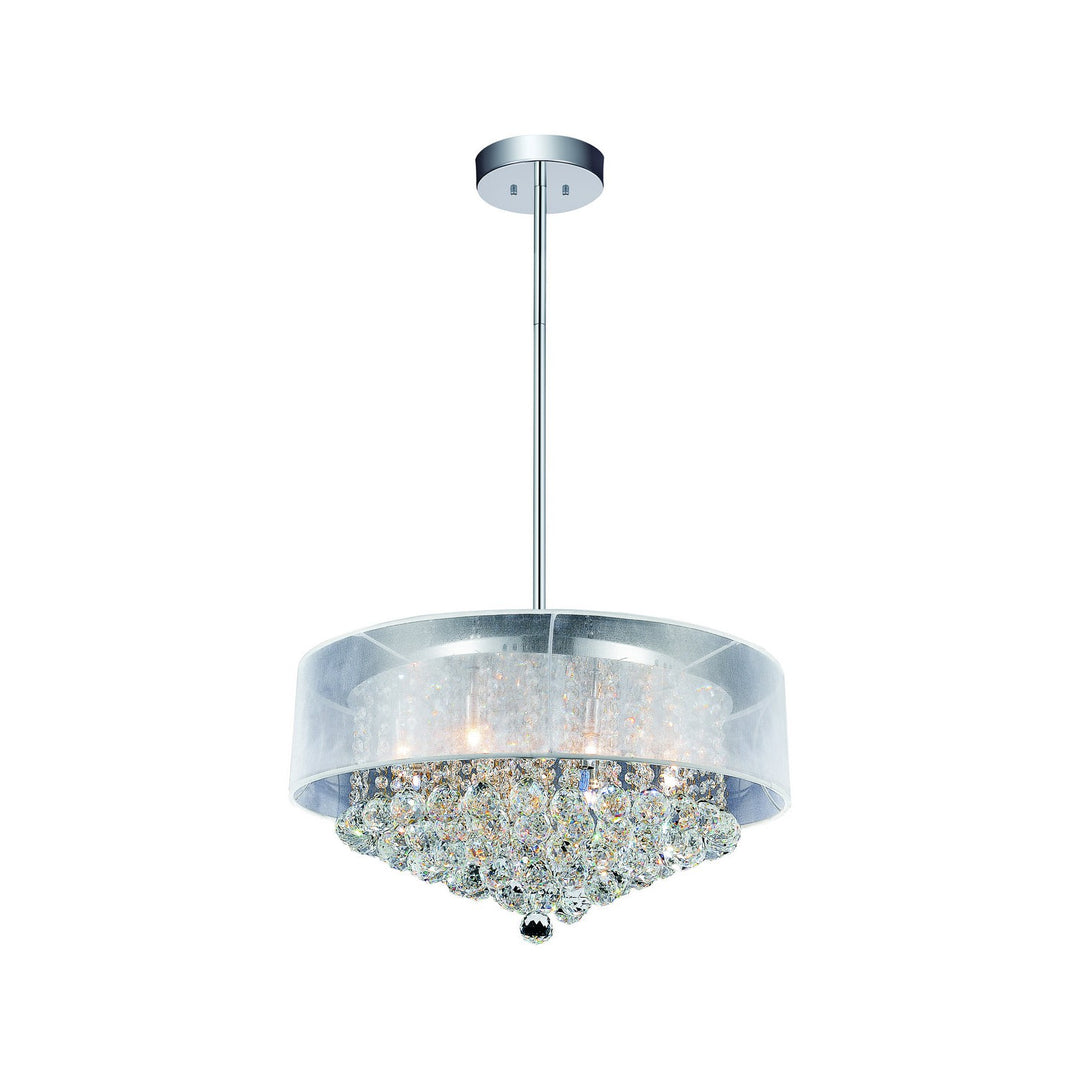 CWI Radiant 5062p24c (clear + W) Chandelier Light - Chrome