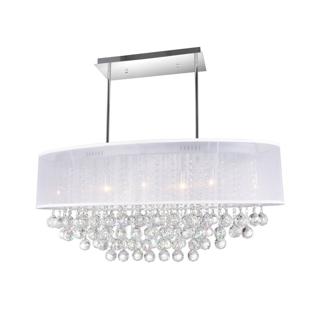 CWI Radiant 5063p36c (clear+ W) Chandelier Light - Chrome