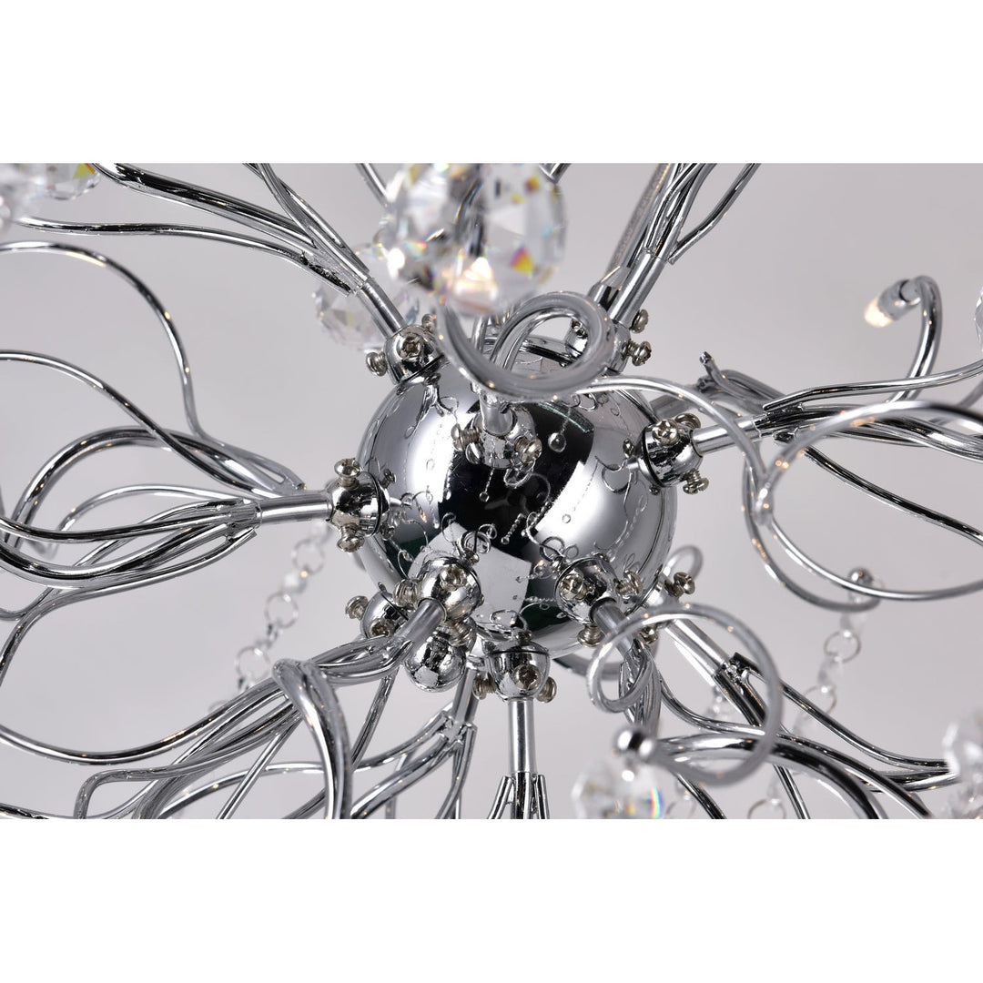 CWI Cherry Blossom 5066p20c Chandelier Light - Chrome