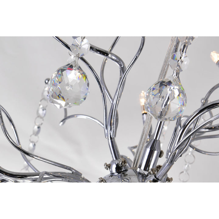 CWI Cherry Blossom 5066p20c Chandelier Light - Chrome