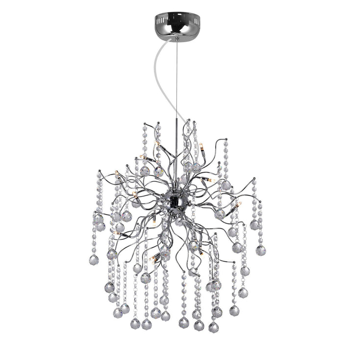 CWI Cherry Blossom 5066p20c Chandelier Light - Chrome