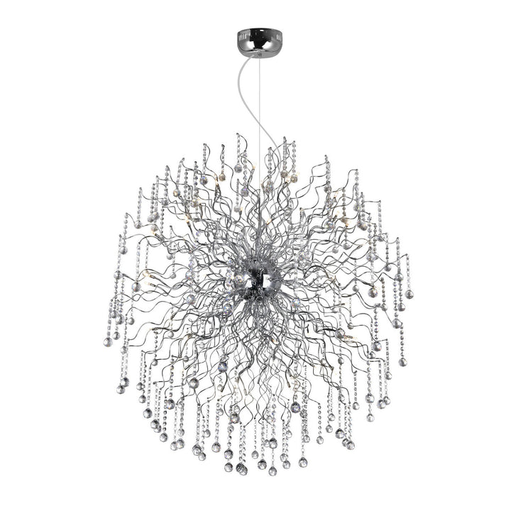 CWI Cherry Blossom 5066p47c Chandelier Light - Chrome