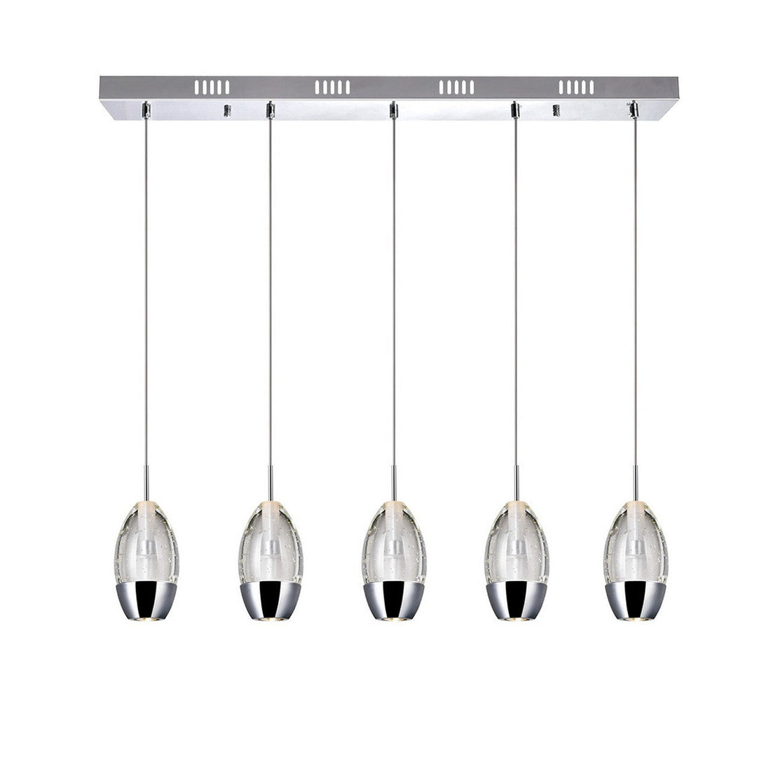 CWI Perrier 5077p28c-rc Pendant Light - Chrome