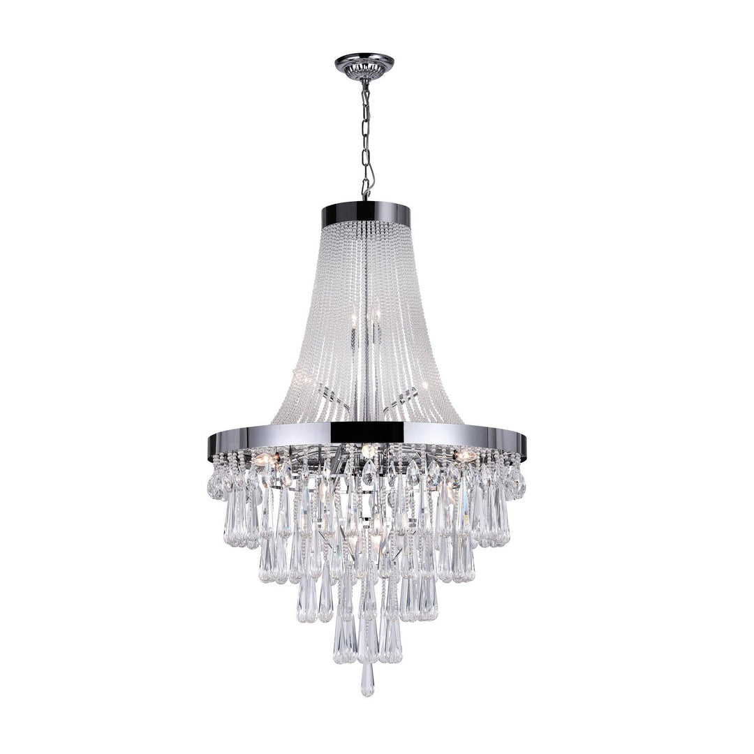 CWI Vast 5078p32c (clear) Chandelier Light - Chrome