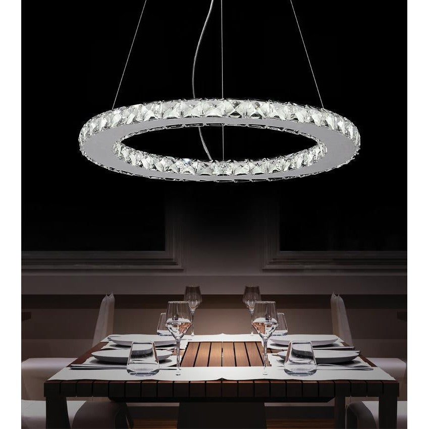 CWI Ring 5080p20st-r Chandelier Light - Chrome