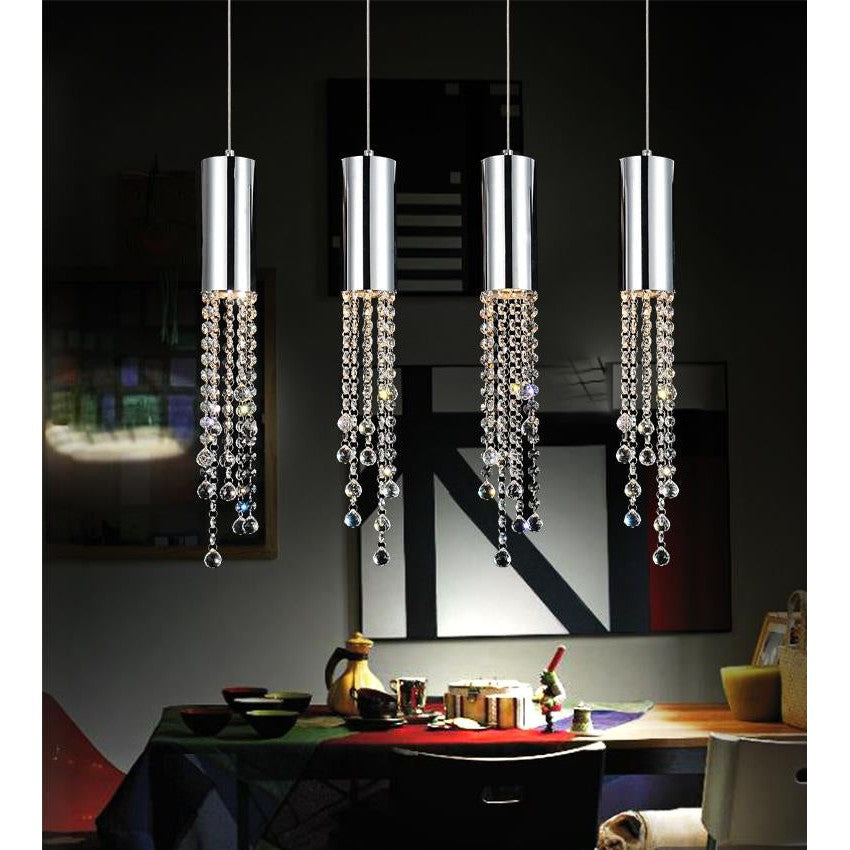 CWI Extended 5081p30c-rc Pendant Light - Chrome