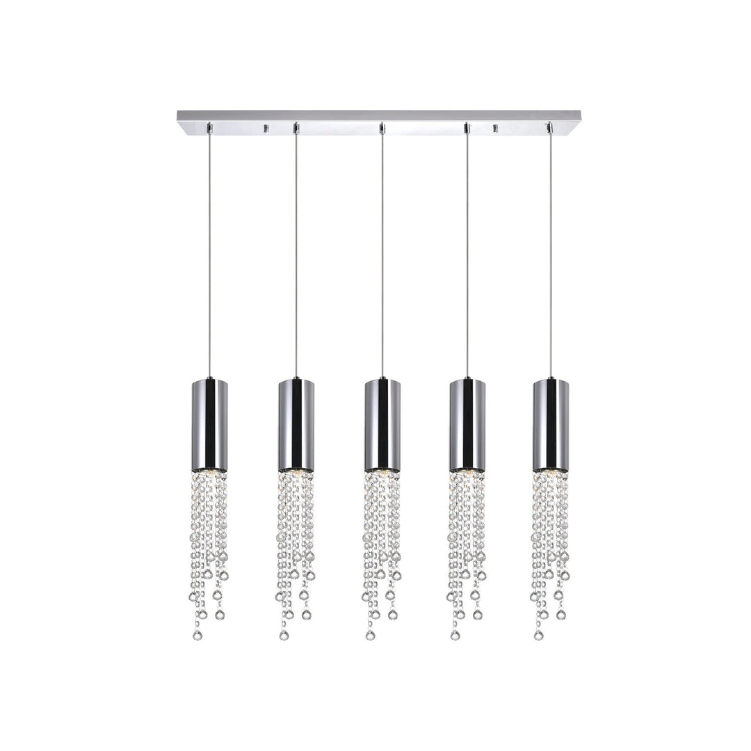 CWI Extended 5081p40c-rc Pendant Light - Chrome