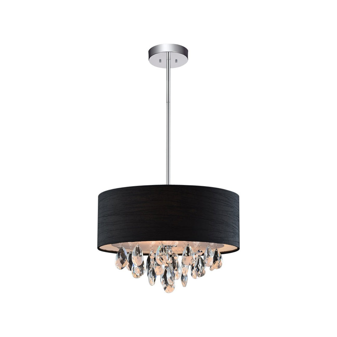 CWI Dash 5443p14c (black) Pendant Light - Chrome