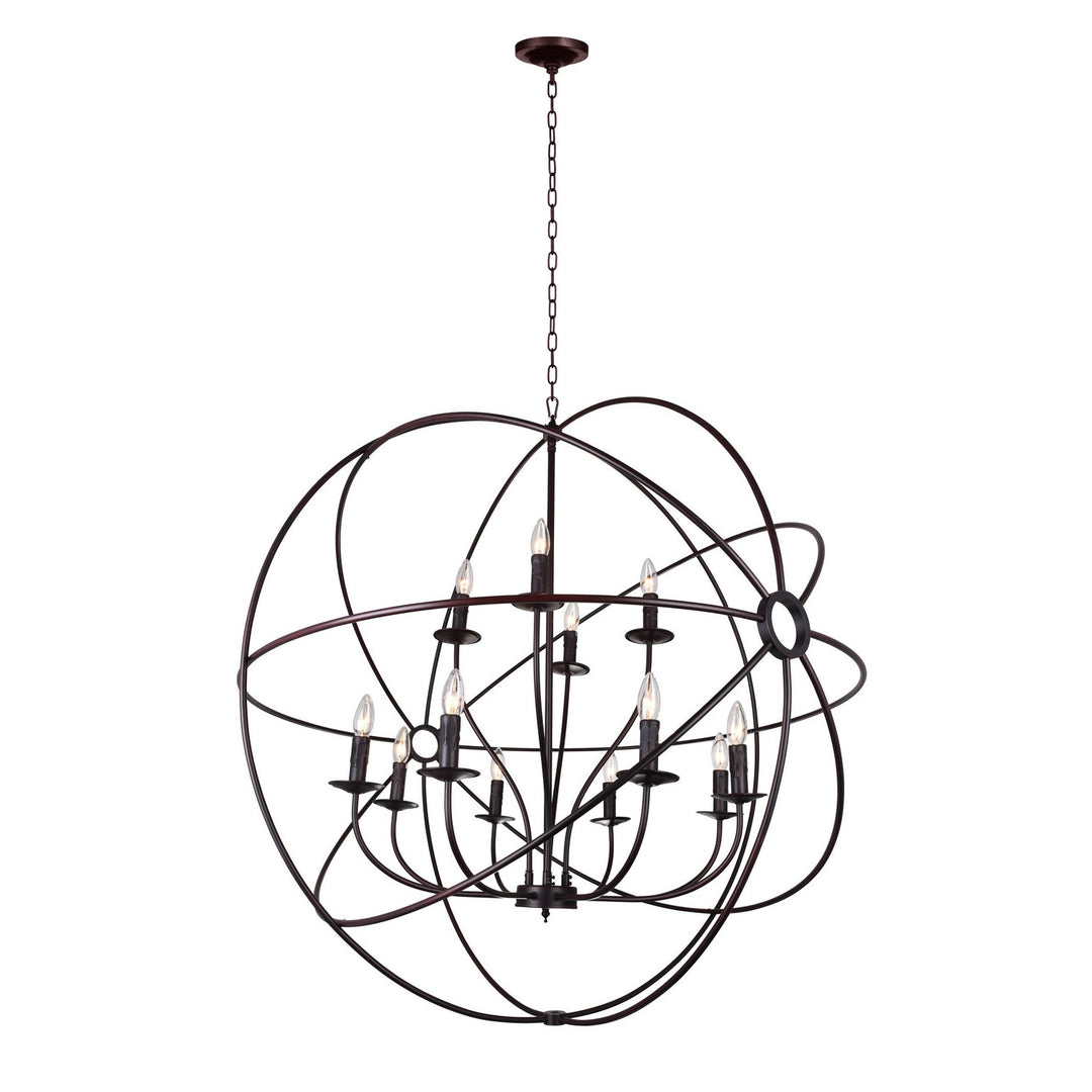 CWI Arza 5464p40db-12 Chandelier Light - Brown