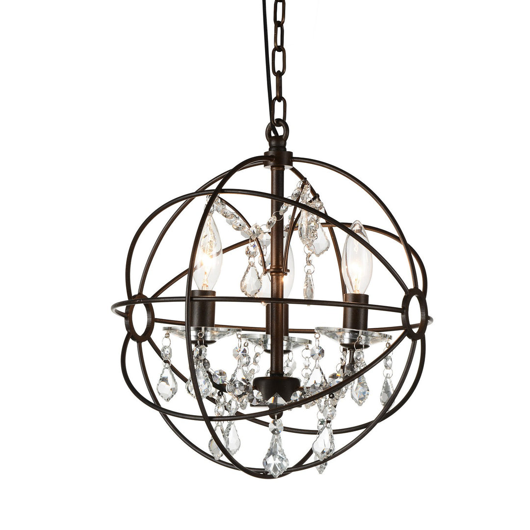 CWI Campechia 5465p13-db-3 Chandelier Light - Brown