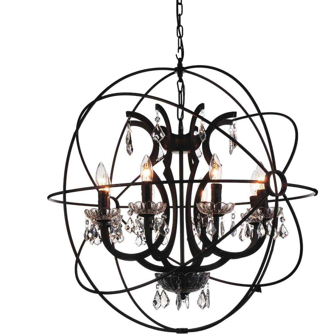 CWI Campechia 5465p28db-8 Chandelier Light - Brown