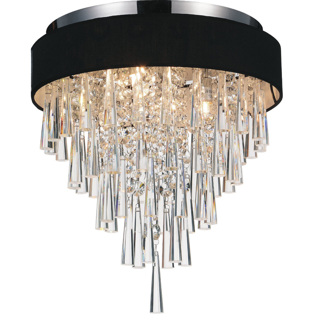 CWI Franca 5523c16c (black) Ceiling Light - Chrome