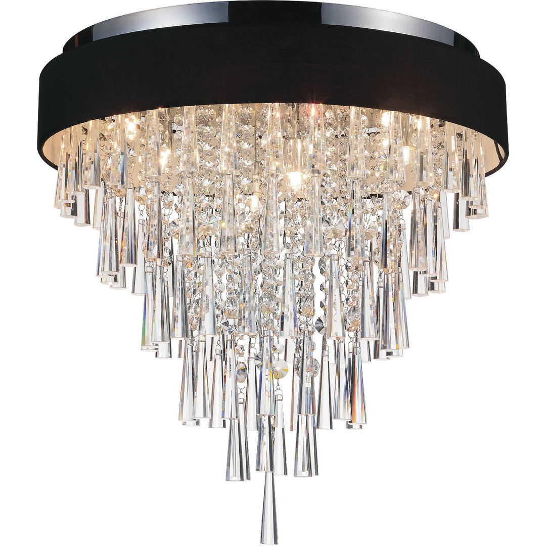 CWI Franca 5523c22c (black) Ceiling Light - Chrome