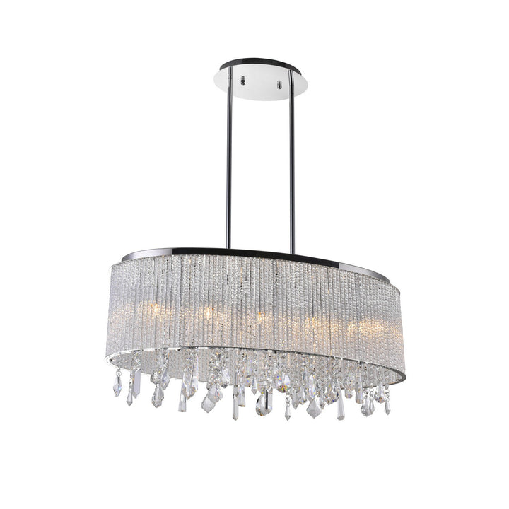 CWI Benson 5562p26c-o Clear Pendant Light - Chrome