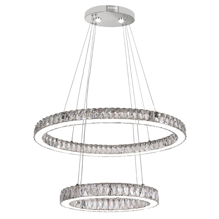 CWI Florence 5635p27st-2o (clear) Pendant Light - Chrome