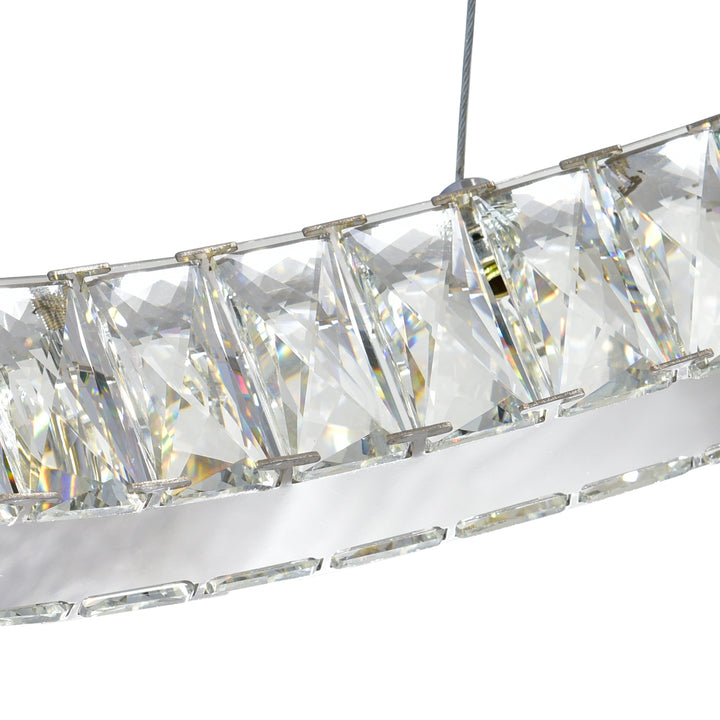 CWI Florence 5635p27st-2o (clear) Pendant Light - Chrome