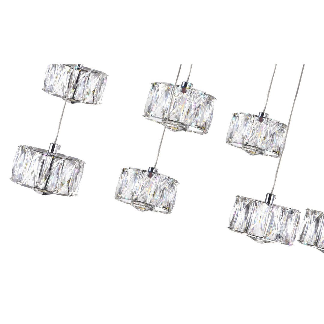 CWI Milan 5636p28st-rc Pendant Light - Chrome