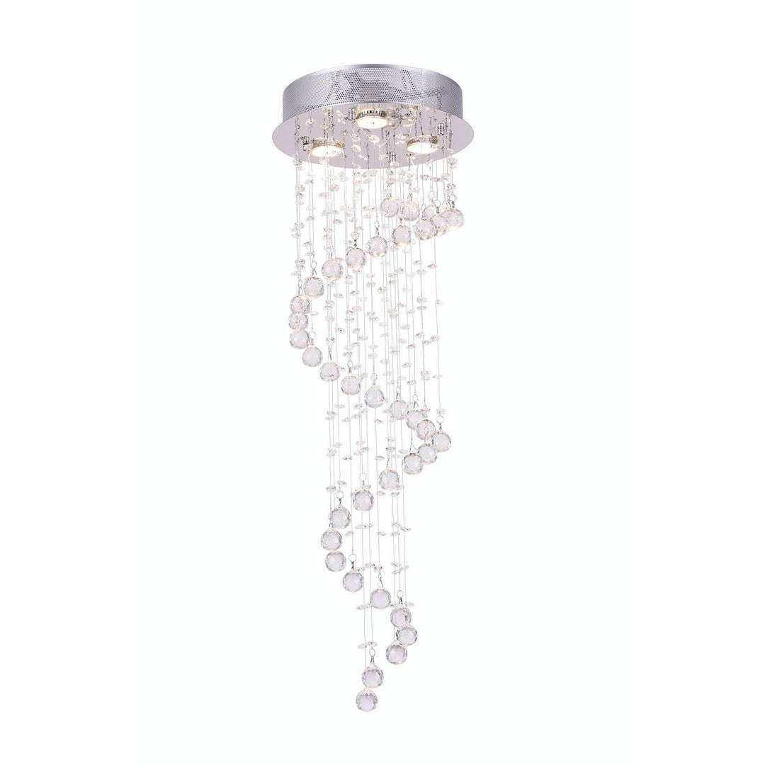 CWI Spiral 6603c12c Ceiling Light - Chrome