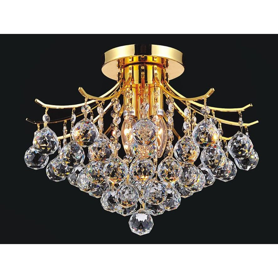 CWI Princess 8012c16g Ceiling Light - Gold