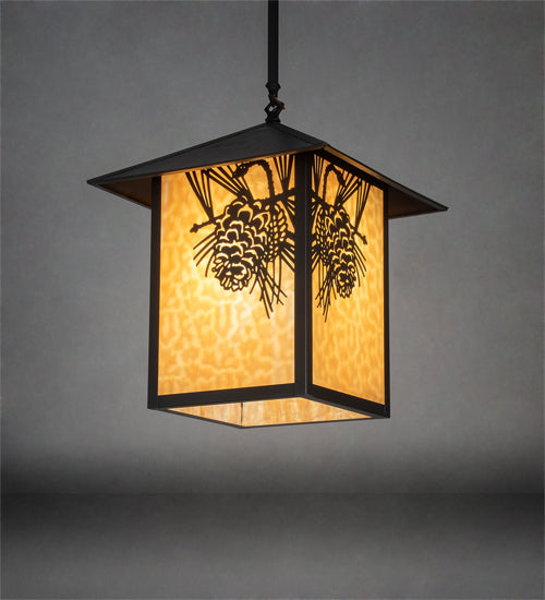 Meyda Tiffany Lighting 80797 Seneca One Light Pendant Outdoor Bronze / Dark